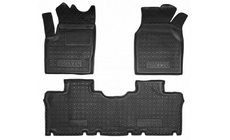 Volkswagen Sharan 1995-2010 Rubber floor mats with edge 1995-2000 5 seats (Autogumm) photo 1