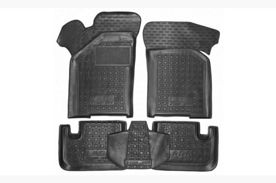 VAZ 2108-2109 1984-2011 Rubber floor mats with edge (Autogumm) Image