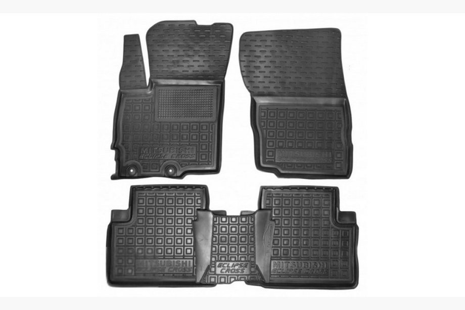 Mitsubishi Eclipse Cross 2017- Rubber floor mats with edge (Autogumm) Image