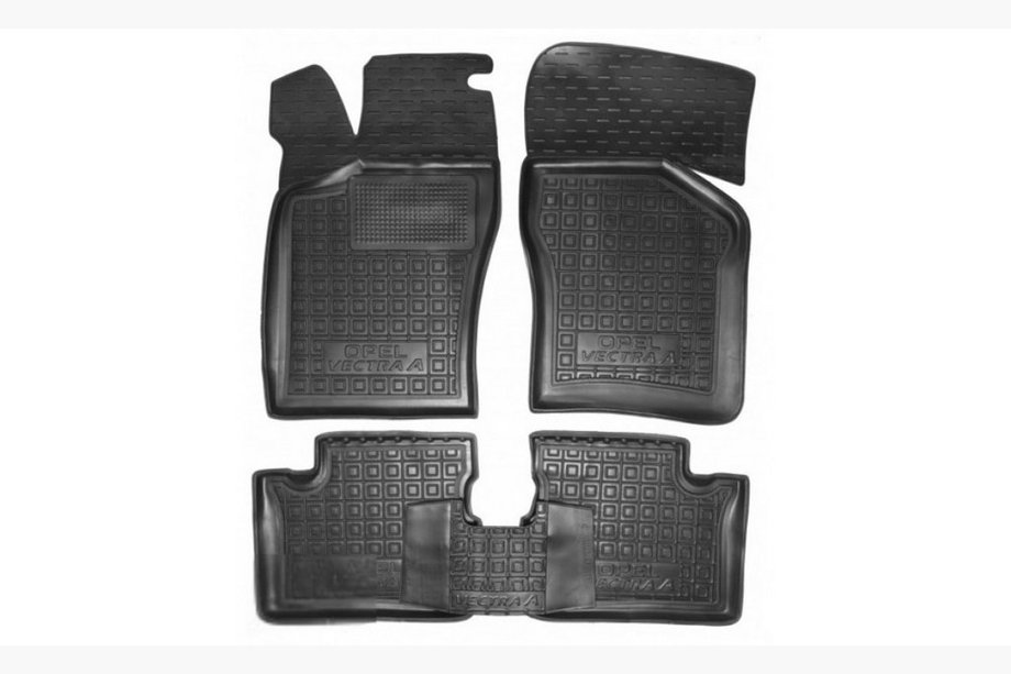 Opel Vectra A 1987-1995 Rubber floor mats with edge (Autogumm) Image