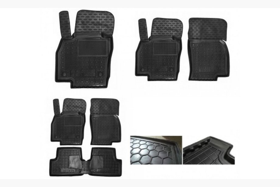 Seat Ibiza 2017- Rubber floor mats with edge (Autogumm) Image