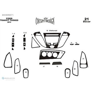 Dashboard Trim Covers Ford Custom 2013-2022 photo 3
