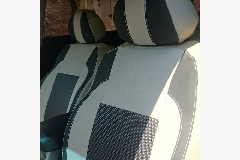 Nissan Tiida 2004-2011 Car Seat Covers (Leatherette↗Fabric, Premium) Photo 6