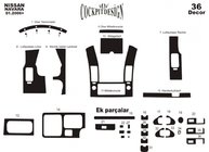Nissan Navara 2006-2015 Interior Tuning (36 pcs) Aluminum photo 4