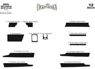 Opel Vectra A 1987-1995 Dashboard Trim Covers (Meric) photo 3