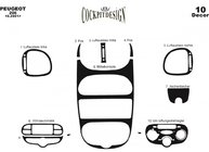 Peugeot 206 1998-2024 Dashboard Trim Covers (Meric, 2001↗) Aluminum photo 4