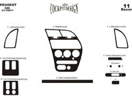 Peugeot 306 1993-2001 Dashboard Trim Covers (1997-2001) Aluminum photo 2