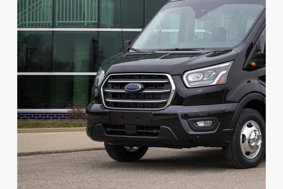 Ford Transit 2014- Chrome Grille Covers (2019+, 4 pcs, Stainless Steel) Image