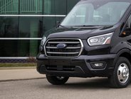Ford Transit 2014- Chrome Grille Covers (2019+, 4 pcs, Stainless Steel) photo 1
