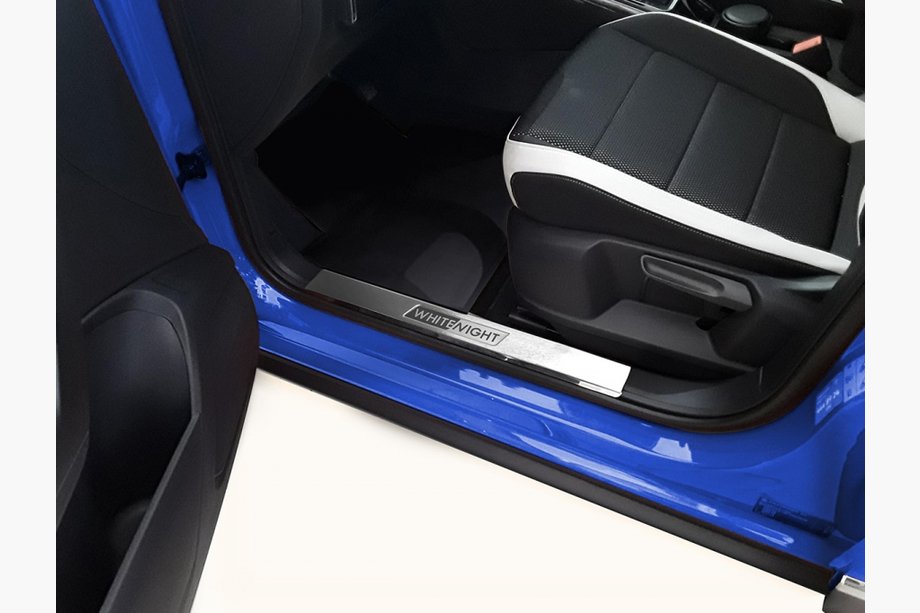Volkswagen Tiguan 2007-2016 Door Sill Protectors WhiteNight (2 pcs, Stainless Steel) Image