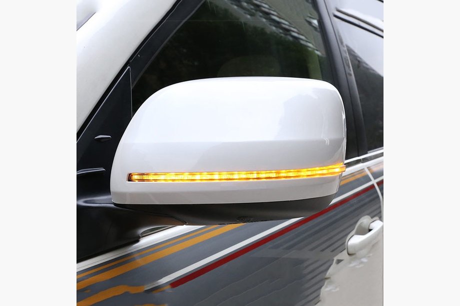 Toyota Land Cruiser 200 2007-2021 Mirror Covers (with LED Indicator, Style 2020) White Image
