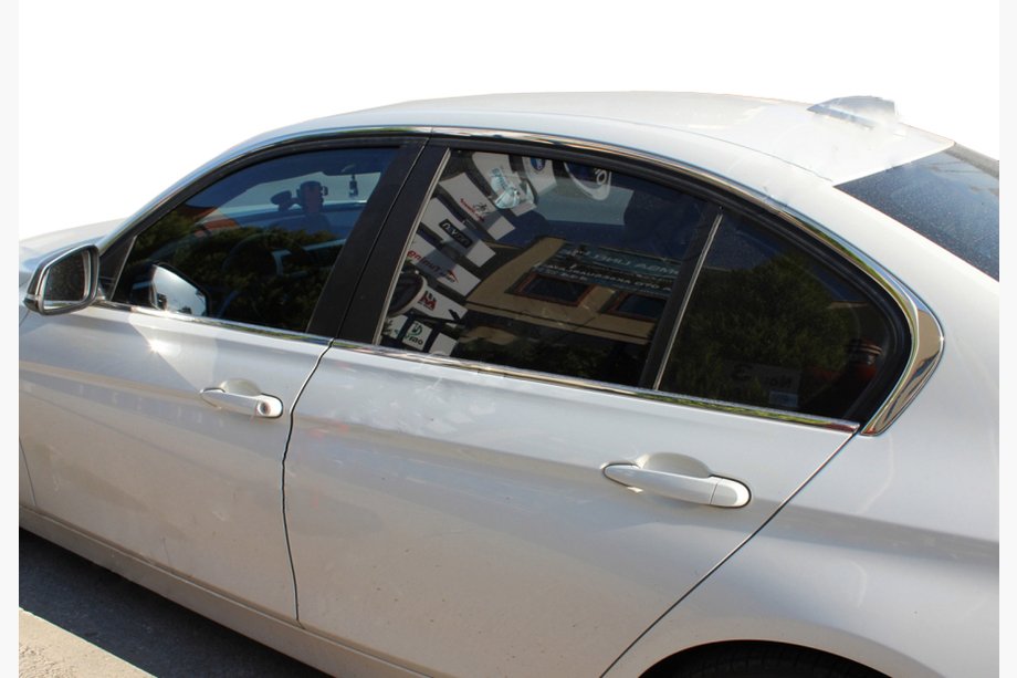 BMW 3 Series F30/F31 2012-2019 Full Window Trim Set (8 pcs, Stainless Steel) Image