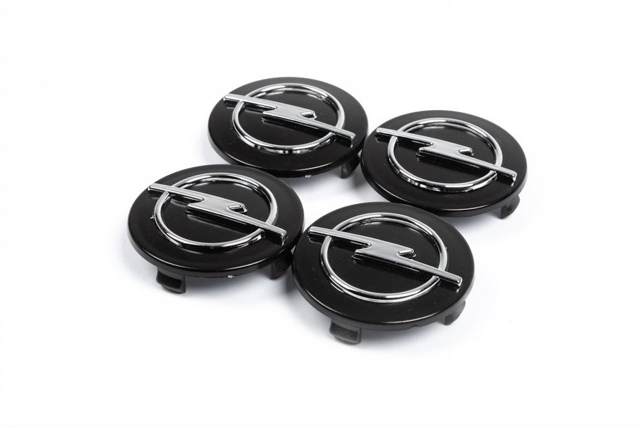Opel Wheel center caps 60/55mm black (set of 4) Image