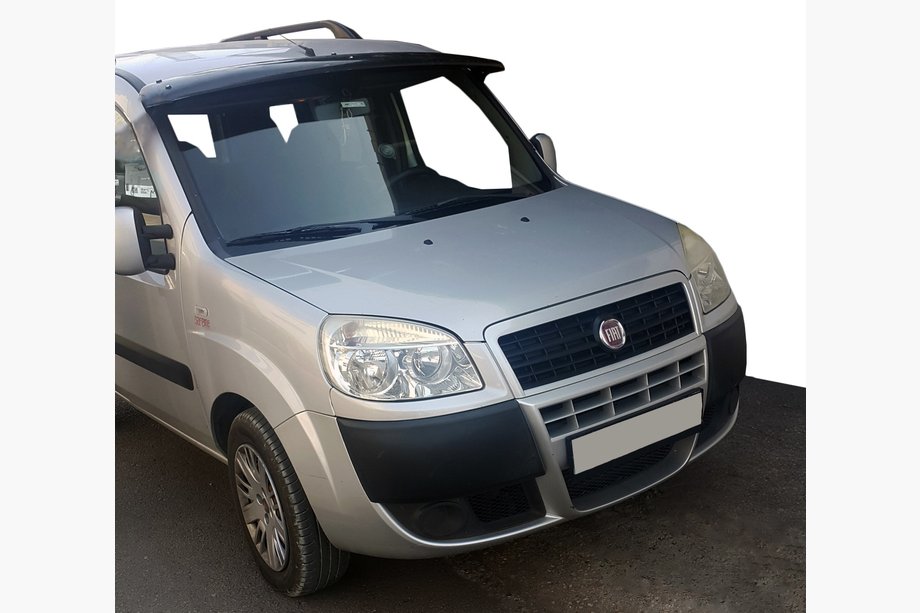 Fiat Doblo I 2005-2010 Windshield visor (black gloss, 5mm) Image