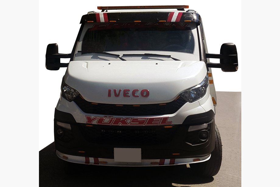 Iveco Daily 2014- Windshield visor V1 (black gloss, 5mm) Image