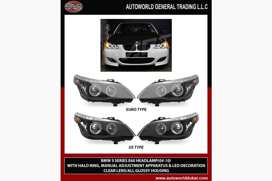 BMW 5 Series E60/E61 2003-2010 Front Headlights (2 pcs) Image