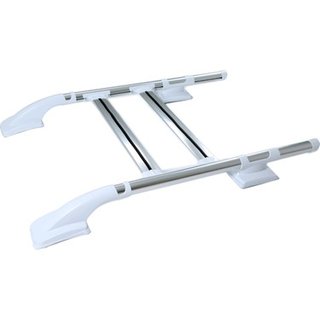 Shark Roof Rails White (with Crossbar) Volkswagen Amarok 2010-2022 photo 1
