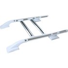 Volkswagen Amarok 2010-2022 Shark Roof Rails White (with Crossbar) photo 1