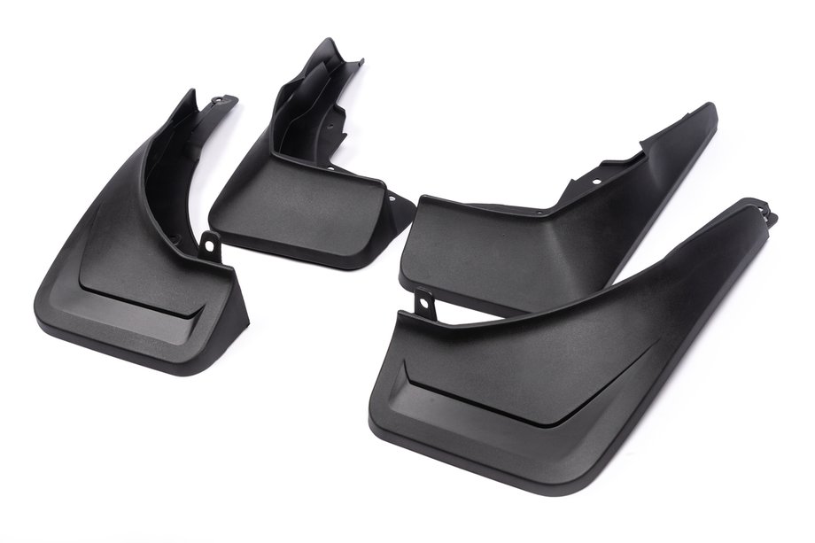Mercedes GLE W167 2018- Premium Mud Flaps (unpainted fender flares, model with side steps, 4 pcs) Image
