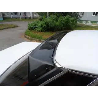 Rear window spoiler (ABS, black)