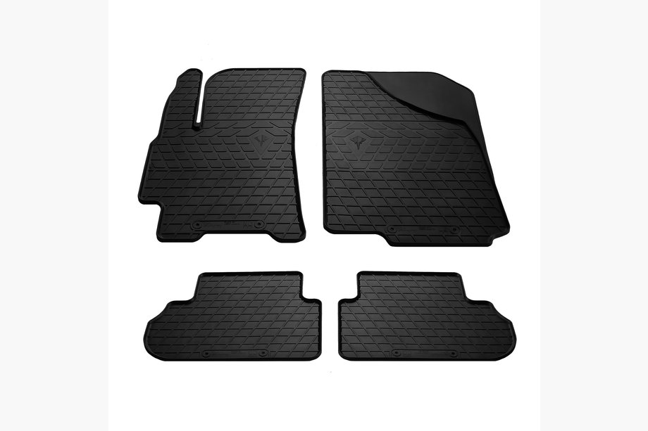 Daewoo Lanos 1998-2017 Rubber Floor Mats (4 pcs, Stingray) Image