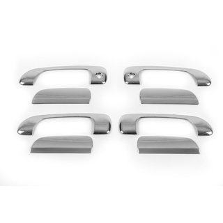 Chrome Door Handle Covers (8 pcs, Stainless Steel) Honda Civic Sedan VII 2001-2006 photo 2