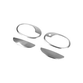 Chrome Door Handle Covers with Trim (2-door, Stainless Steel) photo 3