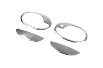 Opel Combo 2002–2012 Chrome Door Handle Covers with Trim (2-door, Stainless Steel) photo 3
