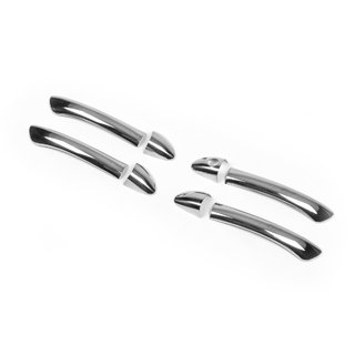 Chrome Door Handle Covers (4 pcs, Stainless Steel) Mercedes C-class W203 2000-2007 photo 2