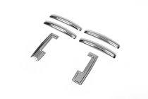 Dacia Dokker 2013-2022 Chrome Door Handle Covers (4 pcs, Stainless Steel) OmsaLine - Italian Stainless Steel photo 2