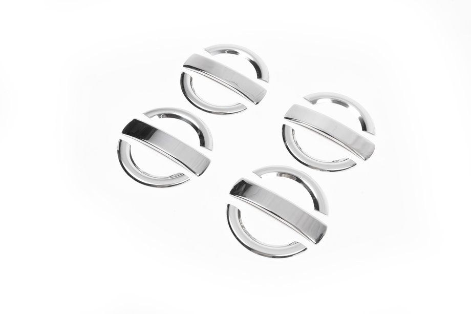 Fiat Doblo I 2001-2005 Chrome Door Handle Covers (4 pcs, Stainless Steel) OmsaLine - Italian Stainless Steel Photo 3