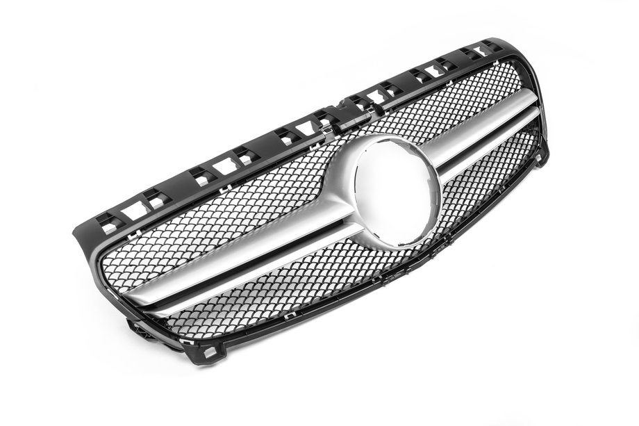 Mercedes A-class W176 2012-2018 Front Grille AMG Silver (2012-2015) Image