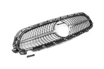 Mercedes E-class W213 2016-2023 Front Grille Diamond Silver (AMG Line, 2020+) With camera mount photo 3
