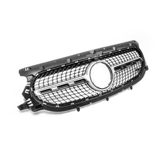 Front Grille Diamond Silver Mercedes GLA H247 2020- photo 3