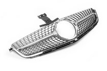 Mercedes C-class W204 2007-2015 Front Grille Diamond Silver (for C63) photo 2