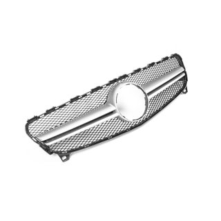 Front Grille AMG Silver (2015-2018) Mercedes A-сlass W176 2012-2018 photo 1