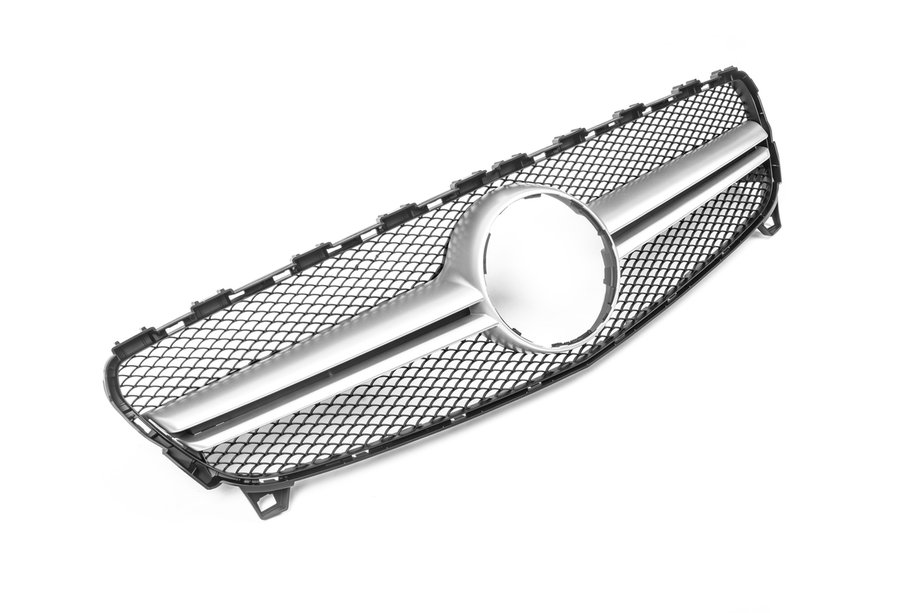 Mercedes A-class W176 2012-2018 Front Grille AMG Silver (2015-2018) Photo 1
