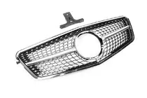 Mercedes E-class W212 2009-2016 Front Grille Diamond Silver (2009-2012) photo 3