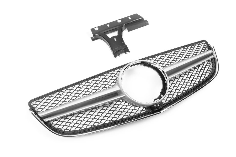 Mercedes E-class coupe C207 2010-2017 Front Grille (2014-2016, AMG Silver) Photo 1