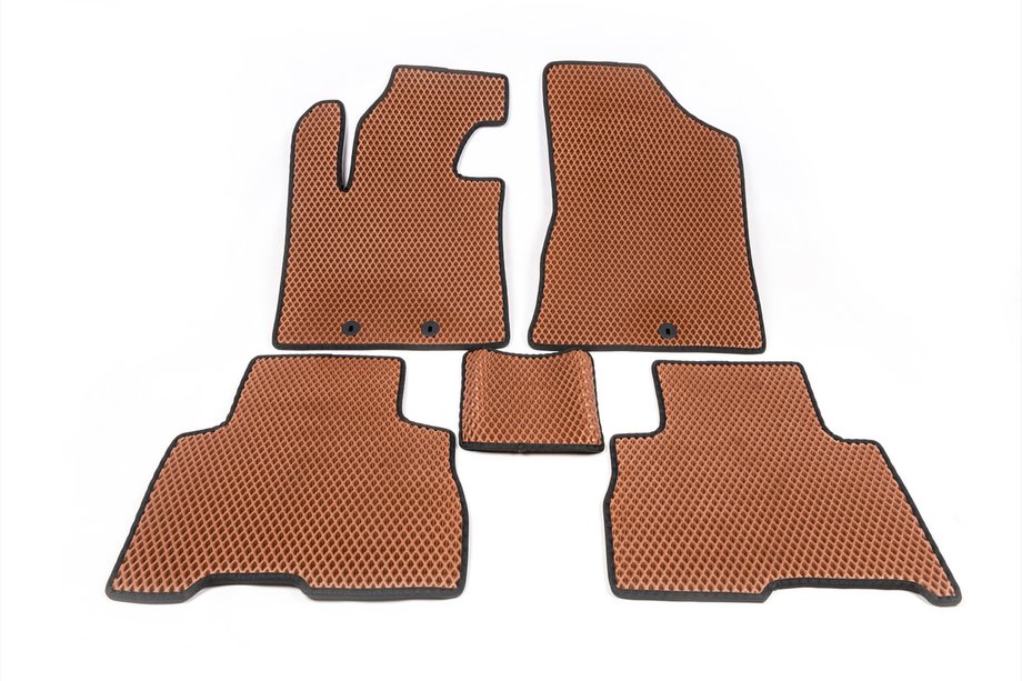 Kia Sorento II XM 2009-2014 EVA Floor Mats 2012-2014 (Brick Red) Image