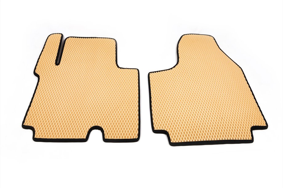 Renault Trafic 2001–2015 EVA Floor Mats (Beige) 1 + 2 Image
