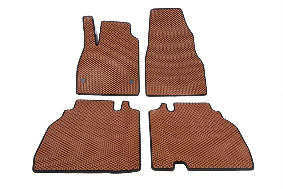 Renault Kangoo 2008–2020 EVA Floor Mats (brick red) Front Image