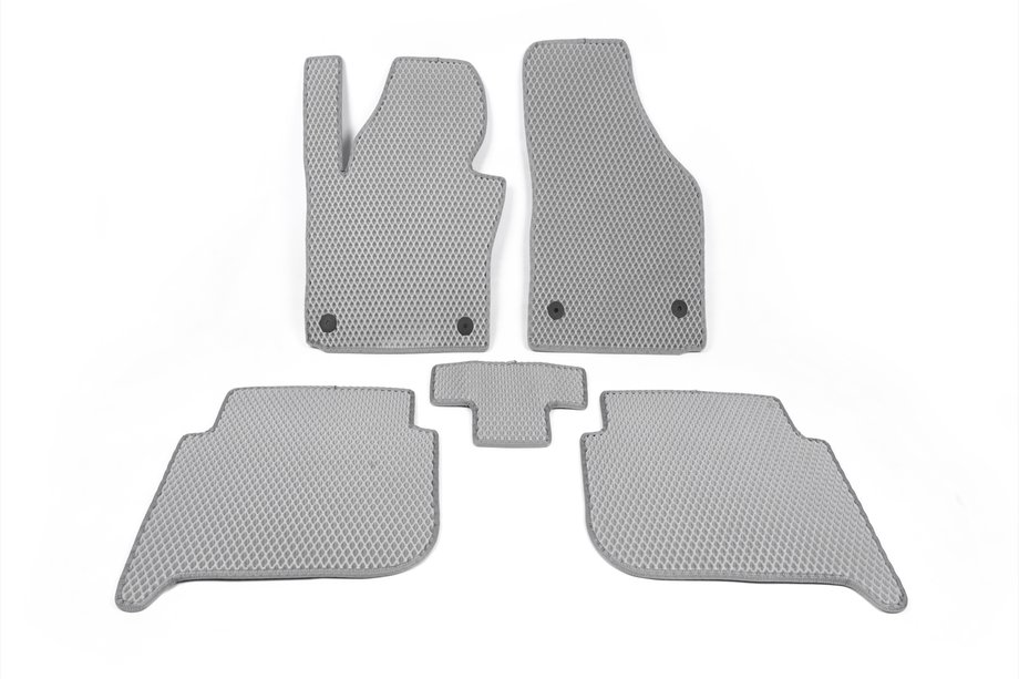 Volkswagen Touran 2010-2015 EVA Floor Mats (Gray) Image