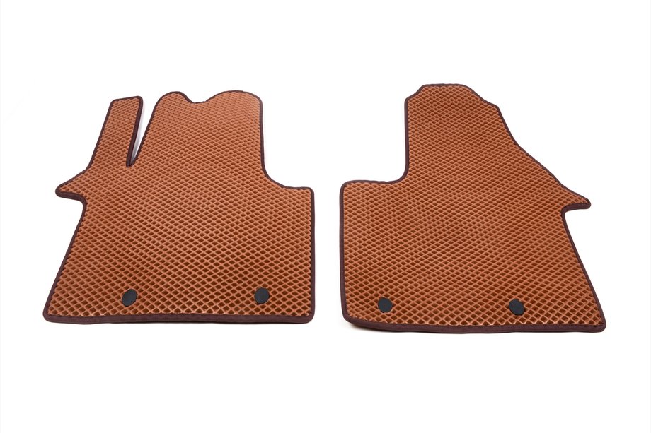 Renault Trafic 2015- Polyurethane Floor Mats (2 pcs, EVA, brick) Image