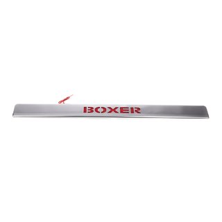 Chrome trim above license plate with LED red (stainless steel) photo 2