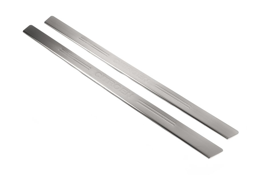 Citroen C-2 2003-2009 Door Sill Protectors OmsaLine (2 pcs, Stainless Steel) Image