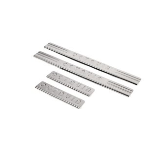 Door Sill Protectors OmsaLine (4 pcs, Stainless Steel) Skoda Octavia II A5 2006-2010 photo 1