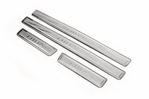 Nissan Tiida 2004-2011 Door Sill Protectors Libao (4 pcs, Stainless Steel) photo 1