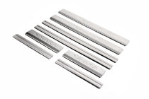 Nissan Navara 2006-2015 Door Sill Covers OmsaLine (8 pcs, Stainless Steel) photo 1