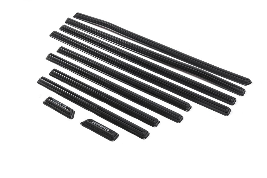 Mercedes G class W463 1990-2018 Black door moldings pre-assembled (2019 design) Photo 7